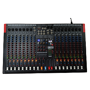 Mesa de Som Analógica K-Audio MP 16.6 16 Canais Com Efeitos