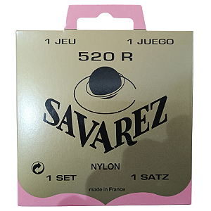 Encordoamento Savarez Violão Nylon Tensão Media 520R Trad