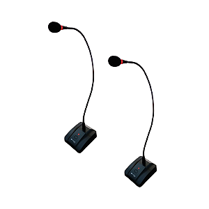 Kit 2 Microfones Gooseneck 60cm Contensador Kadosh KG 360D