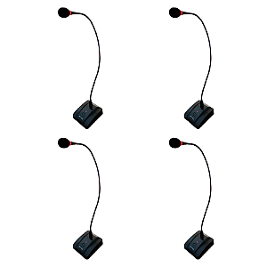Kit 4 Microfones Gooseneck 60cm Contensador Kadosh KG 360D