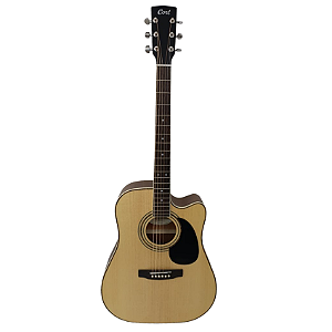 Violão De Aço Cort  Eletroacústico Cutway AD880CE NS Com Bag