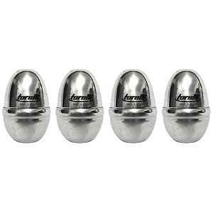 Kit Com 4 Ganzas Ovinho Torelli Percussão Alumínio Tg556
