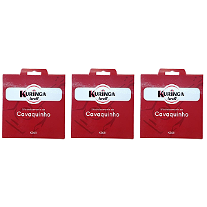 Kit 3 Encordoamentos Para Cavaquinho KE011 Torelli Kuringa