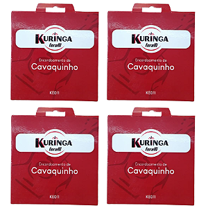 Kit 4 Encordoamentos Para Cavaquinho KE011 Torelli Kuringa