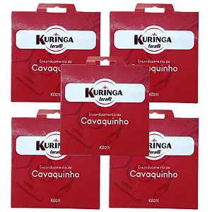 Kit 5 Encordoamentos Para Cavaquinho KE011 Torelli Kuringa