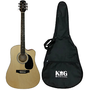 Violão Eletroacústico Aço Giannini Performance GDC-1 Capa