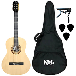 Kit Violão Nylon Dark Brown Myth MT39N Com Acessórios