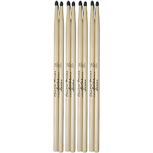 Kit 4 Pares Baqueta Liverpool Electro Drums 5A Ponta Nylon