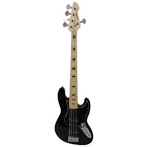 Contrabaixo Elétrico 5 Cordas Preto Waldman GJJ 205X BBK