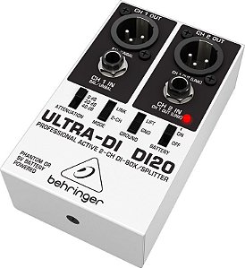 Direct Box Ativo Behringer 2 Canais Ultra DI20