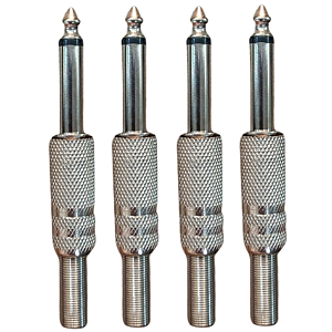 Kit Com 4 PLUG P10 Mono Mola KING MUSICAL Genérico