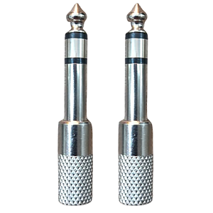 Kit 2 Adaptadores P2/P10 Stereo Metal KING MUSICAL