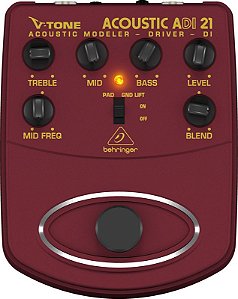 Pedal Direct Box Modelador Para Violão  Behringer ADI21