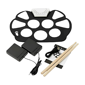 Bateria Eletrônica de Silicone Dobrável Musical Drum EMT-S9