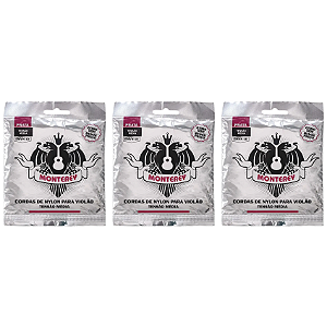 Kit 3 Encordoamentos Para Violão Nylon Monterey Solez EMVN10
