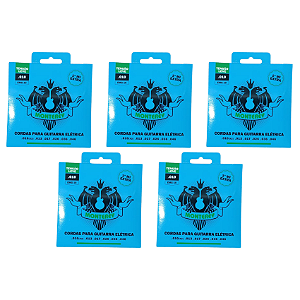 Kit 5 Encordoamentos Monterey Solez Guitarra 010 Mi Extra