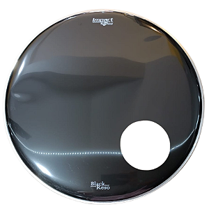 Pele 22 Polegadas Preta Com Furo Spanking Bumbo Resposta