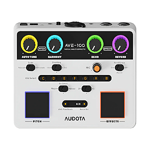 Pedal Para Vocais Processador Multiefeitos Audota AVE-100