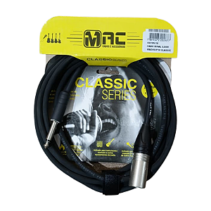 Cabo XLR Macho + P10 3,05 Metros Mac Cabos