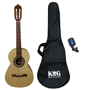 Kit Viola Acústica Giannini VS1H Goal NS Capa Afinador