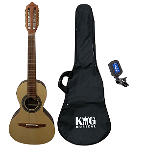 Kit Viola Caipira Elétrica Giannini VS4H EQNS Capa Afinador