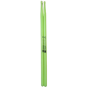 Baqueta 5A Liverpool Neon Fluorescente Verde Luminous Series