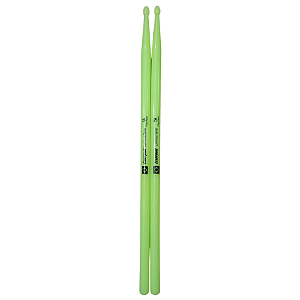 Baqueta 7A Liverpool Neon Fluorescente Verde Luminous Series