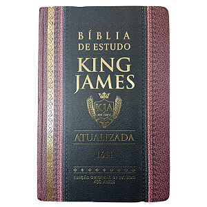 Bíblia de Estudo King James Atualizada Hipergigante Capa Dura Full Collor