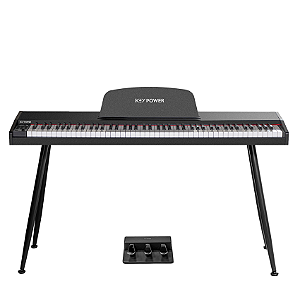 Piano Digital Kadosh 88 Teclas Sensitivas Key Power Kp880 BK