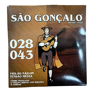 Encordoamento Violão Nylon com Bolinha São Gonçalo 028-043