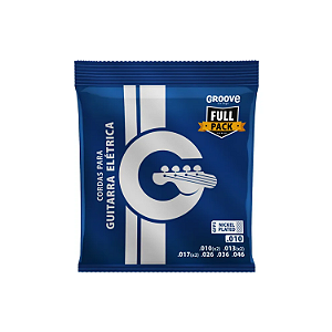 Encordamento Para Guitarra 0.010 Groove GFP2 Fullpack
