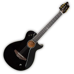 Violão Nylon Eletroacústico Flat Cutaway Preto Marquês
