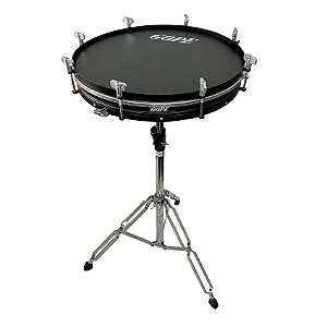 Surdo GOPE Compacto Preto 18" Pele Napa BAL18CPPN com Tripé