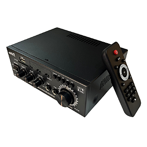 Amplificador Estéreo 400W BT Mic Input e Remoto MXT MAK45PRO