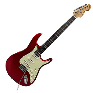 Guitarra Stratocaster Vermelha Michael MysticTone GMS130 SSS