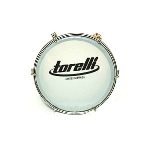 Tamborim 6" Torelli TT404 Pele Leitosa Injetado Branco