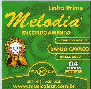 Encordoamento de Banjo Cavaco Melodia Tensão Média