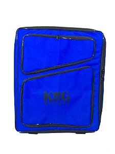 Mochila Bag Para Baqueta E Acessórios De Bateria Luxo Azul