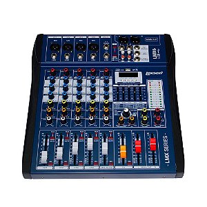 Mesa de Som 6 Canais, Efeitos/Interface - LMX6USB - Lexsen