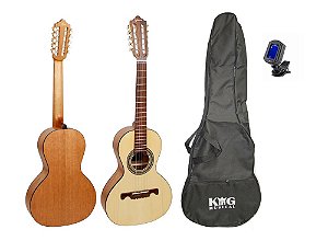 Kit Viola Caipira Giannini VS4 Cedro Nat Fosca Capa Afinador