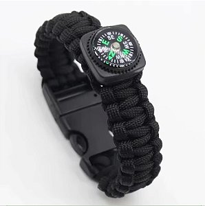 Pulseira Paracord Preta