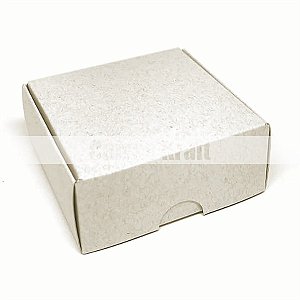 Caixa de montar 7x 7x 3 cm em papel reciclado 250g - 25 unidades - Caixas  Kraft