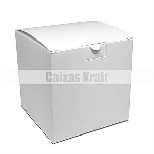 Caixinha 8x8x8 cm em triplex branco 300g - 25 unidades