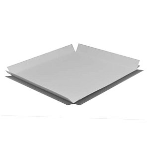 Berço para caixa com base 9x9 cm em triplex branco 300g - 25 unidades