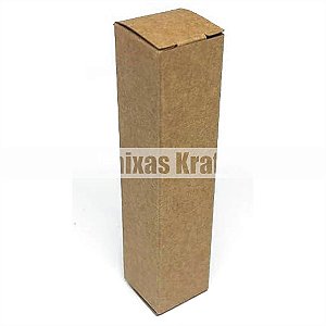 Caixinha 2,5x2,5x11 cm em kraft natural 280g - 25 unidades