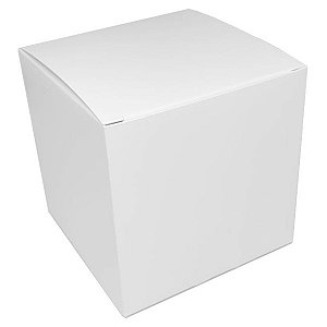 Caixinha padrão 9x9x9 cm em triplex branco 300g - 25 unidades