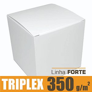 Caixinha padrão 8x8x8 cm em triplex branco 350g - 25 unidades