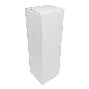 Caixinha padrão 5,5x5,5x17 cm em triplex branco 300g - 25 unidades