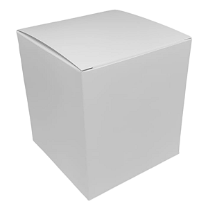 Caixinha padrão 9x9x10 cm em triplex branco 300g - 25 unidades