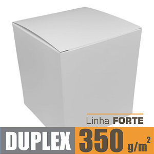 Caixinha padrão 9x9x10 cm em duplex branco 350g - 25 unidades